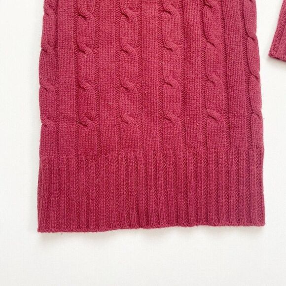 NEW Arizona State Sun Devil Cable Knit Womens Sweater Dress Size XS V-neck Wool - Picture 5 of 7